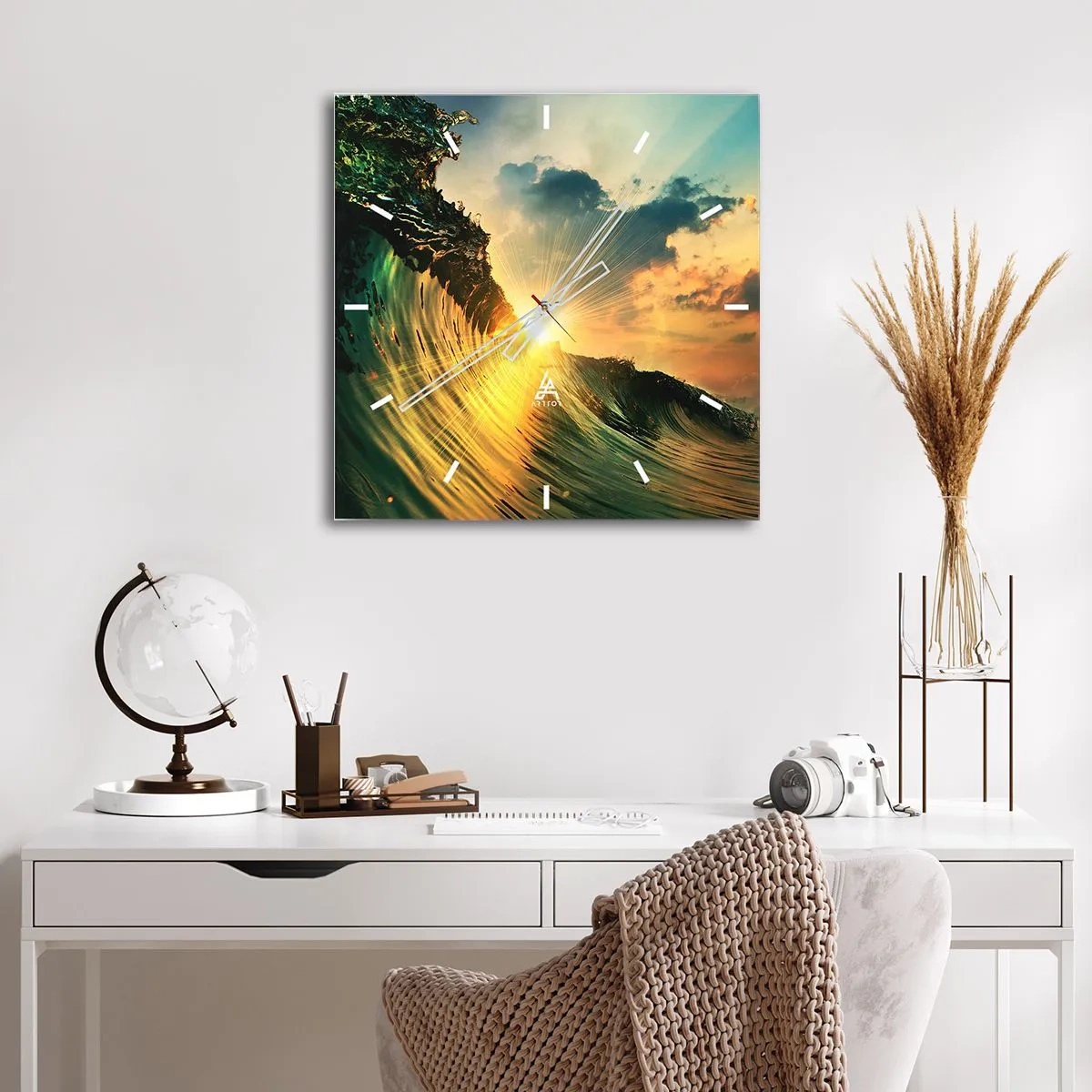 Nástěnné hodiny - Surfaři, kde jsi? - 30x30 cm