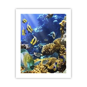 Plakát - Velký provoz na prázdninové stezce - 40x50 cm