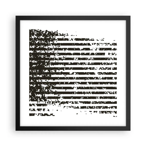 Plakát v černém rámu - Rytmus a šum - 40x40 cm
