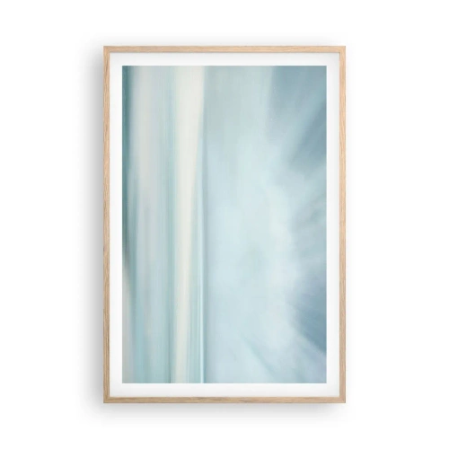 Plakát v rámu světlý dub - Klid až kam oko sahá - 61x91 cm