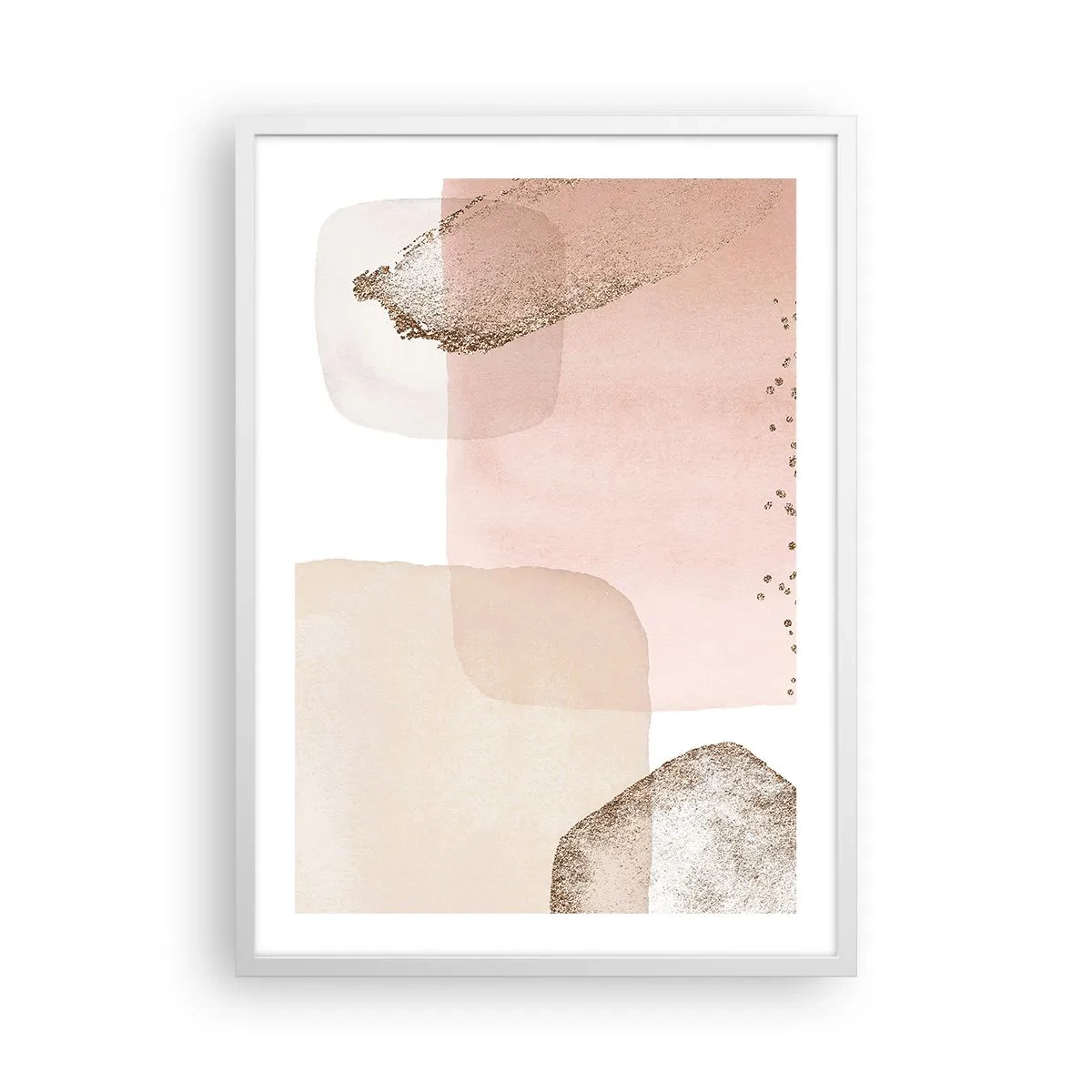 Plakát v bílém rámu - Pohled skrze barvy - 50x70 cm