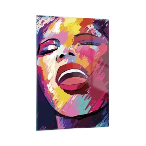 Obraz na skle - Vyzpívat celý život - 50x70 cm