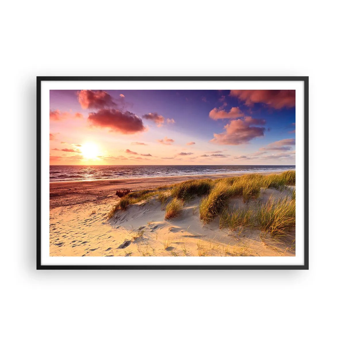 Plakát v černém rámu - Už v létě voní vzduch - 100x70 cm