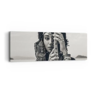 Obraz na plátně - Samotná hudba orientu - 90x30 cm