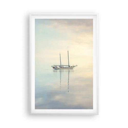 Plakát v bílém rámu - V moři ticha - 61x91 cm
