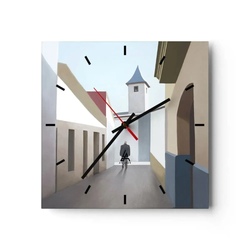 Nástěnné hodiny - Slunečná procházka - 30x30 cm