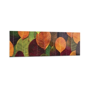 Obraz na skle - Podzimní mozaika - 160x50 cm