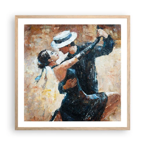 Plakát v rámu světlý dub - A la Rudolf Valentino - 60x60 cm