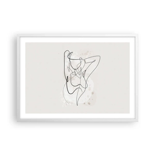 Plakát v bílém rámu - Umění svádění - 70x50 cm