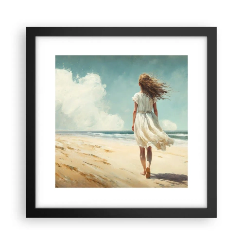 Plakát v černém rámu - Směrem k slunci a větru - 30x30 cm