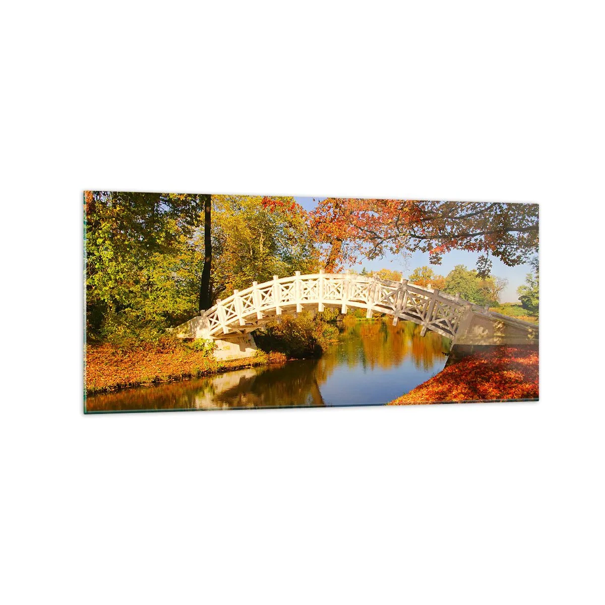 Obraz na skle - Na bílém můstku vzdechů - 120x50 cm