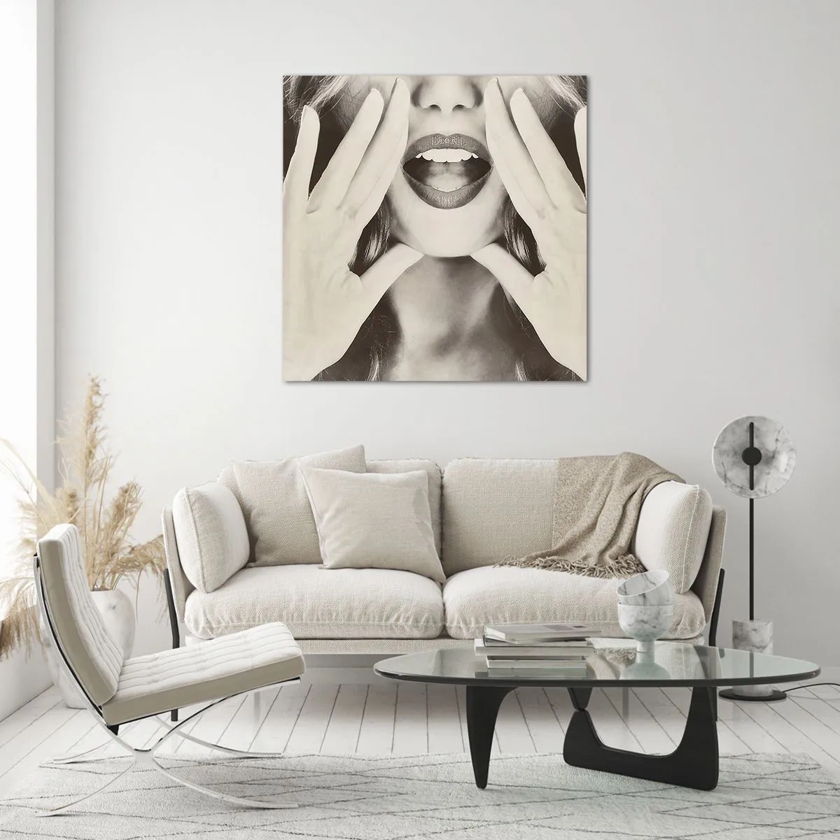 Obraz na skle - Už jdu! - 70x70 cm