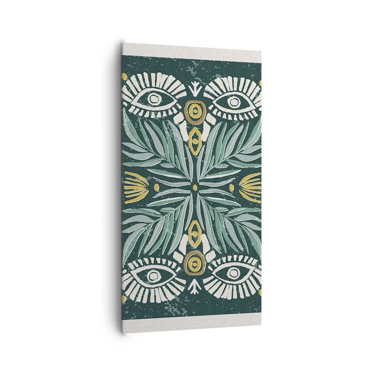 Obraz na plátně - Jako lidová vystřihovánka - 65x120 cm