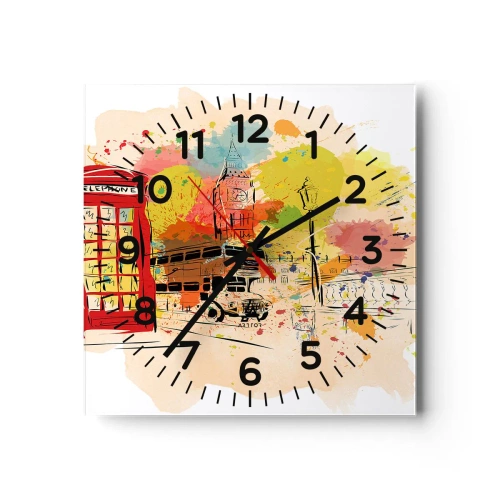 Nástěnné hodiny - Město různorodostí - 30x30 cm