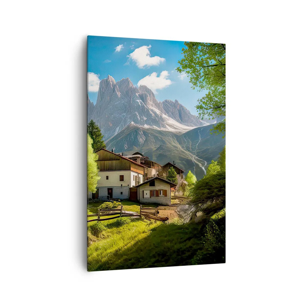 Obraz na plátně - Alpská idyla - 80x120 cm