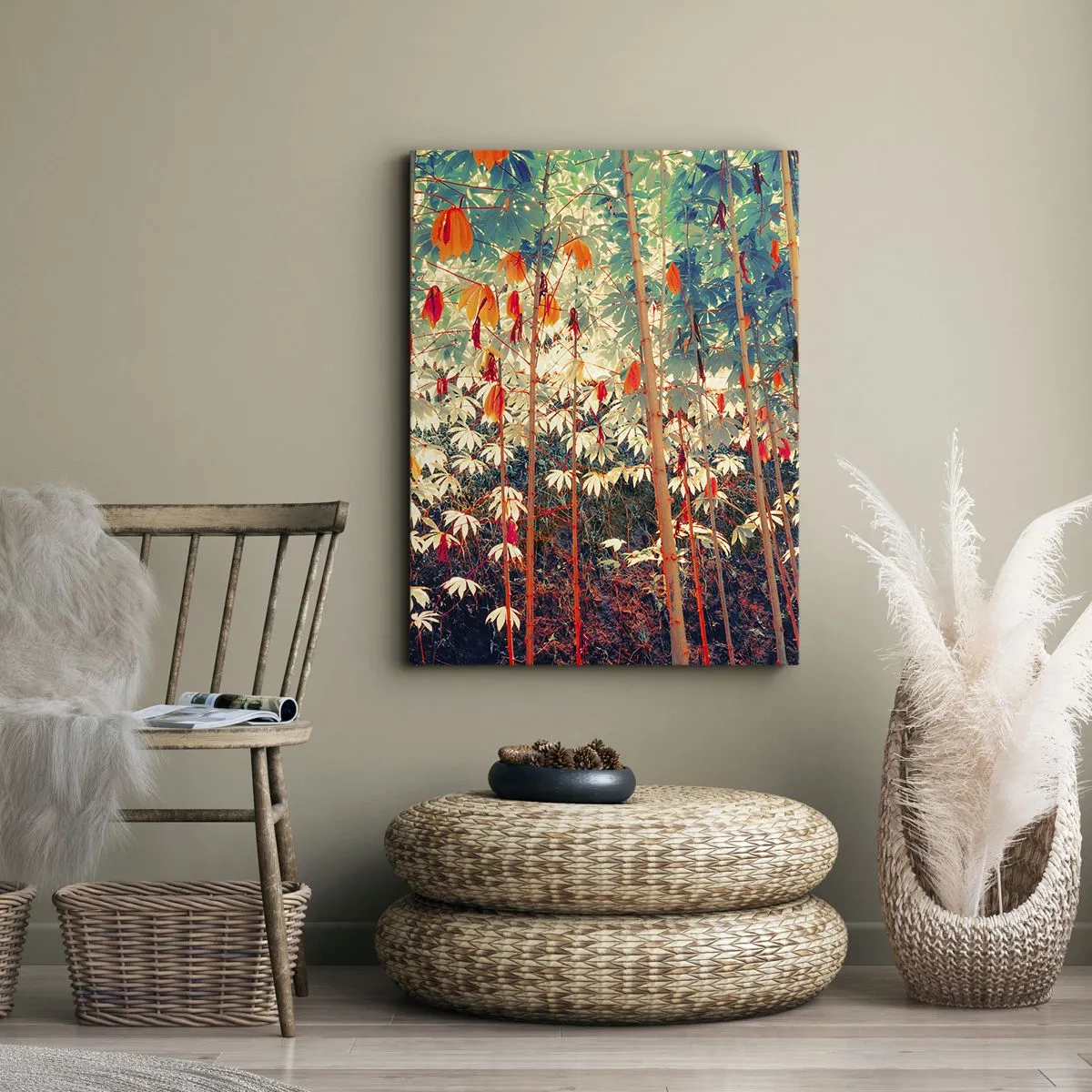 Obraz na plátně - Tajný život listů - 50x70 cm