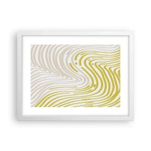 Plakát v bílém rámu - Kompozice s mírným ohybem - 40x30 cm