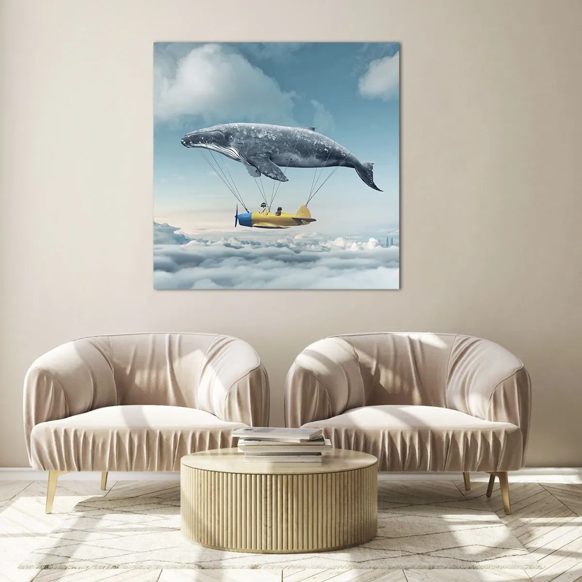 Obraz na skle - Proč ne? - 50x50 cm