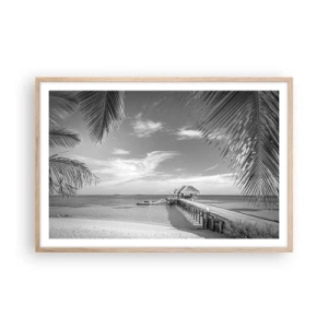 Plakát v rámu světlý dub - Vzpomínka nebo sen? - 91x61 cm