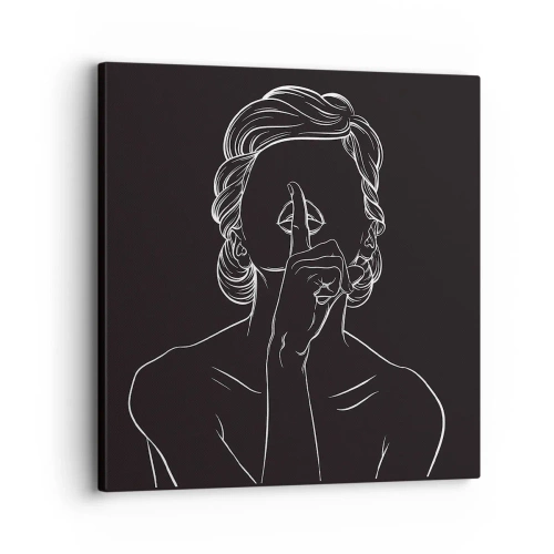 Obraz na plátně - Krása rozkvétá v tichu - 30x30 cm