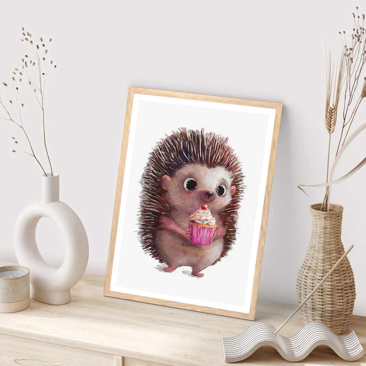 Plakát v rámu světlý dub - Oslava je každý den - 30x40 cm