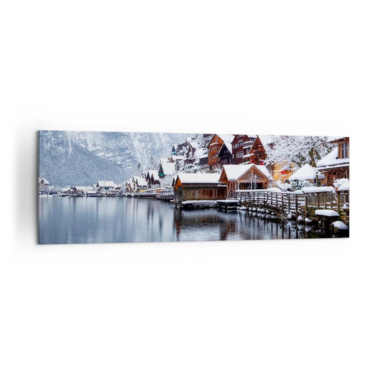 Obraz na plátně - V zimní dekoraci - 160x50 cm