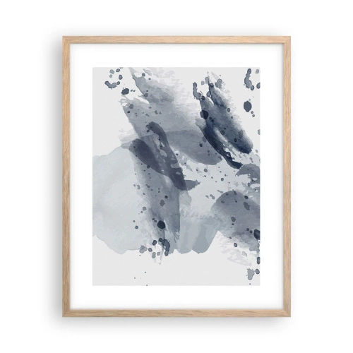 Plakát v rámu světlý dub - Studie o povaze vody - 40x50 cm
