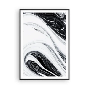 Plakát v černém rámu - Spojení protikladů - 70x100 cm