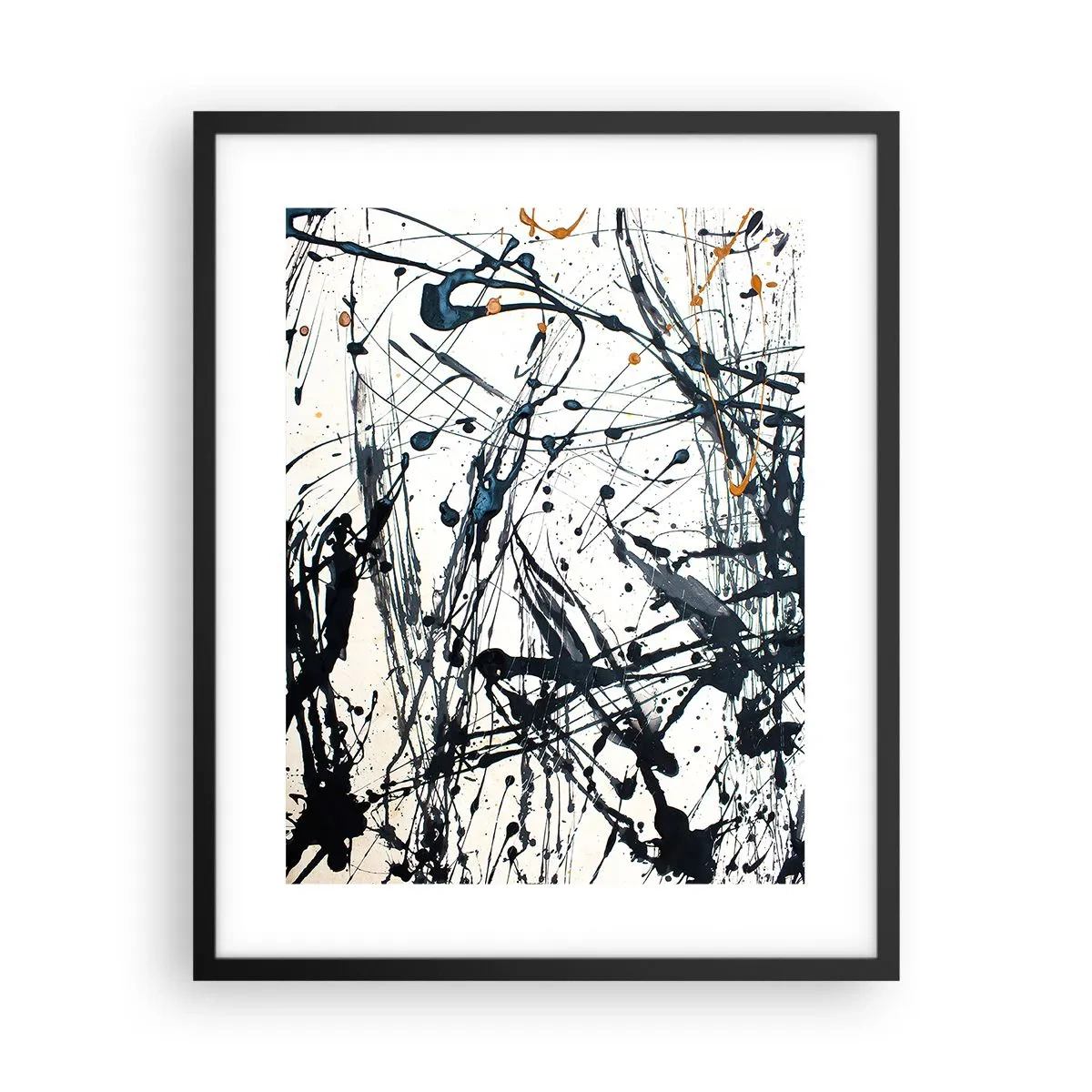 Plakát v černém rámu - Expresionistická abstrakce - 40x50 cm