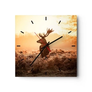 Nástěnné hodiny - Pán na panství - 40x40 cm