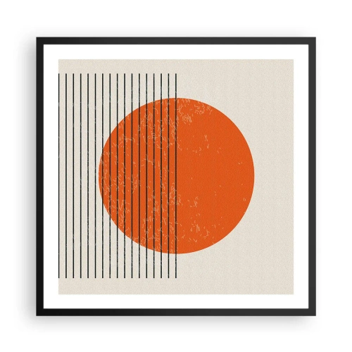 Plakát v černém rámu - Vždy slunce - 60x60 cm
