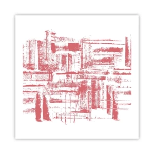 Plakát - Červené město - 60x60 cm