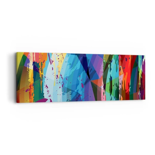 Obraz na plátně - Barevná závrať - 90x30 cm