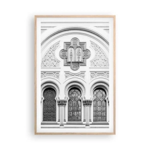 Plakát v rámu světlý dub - Na pomezí kultur - 61x91 cm