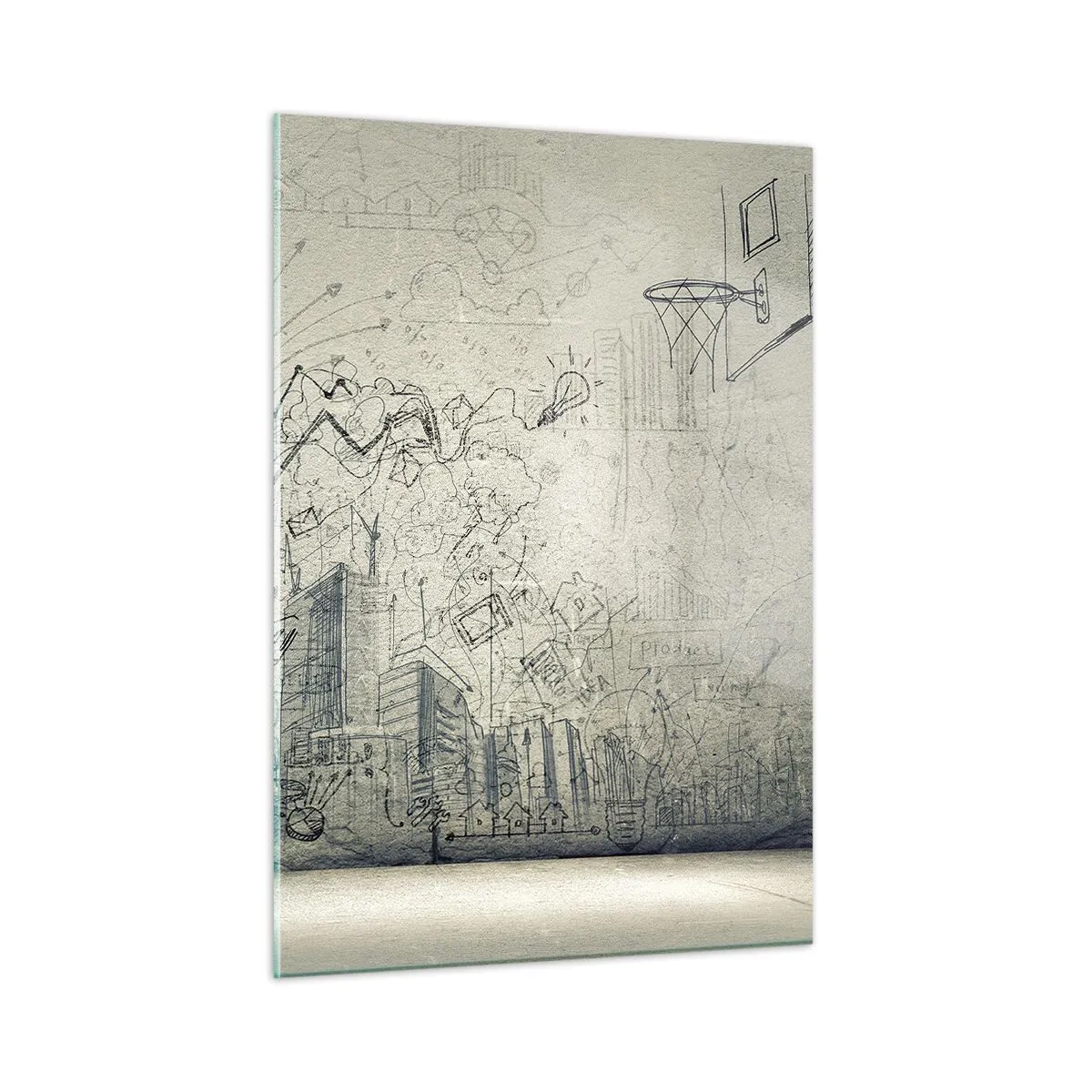 Obraz na skle - Můj skvělý městský život - 50x70 cm