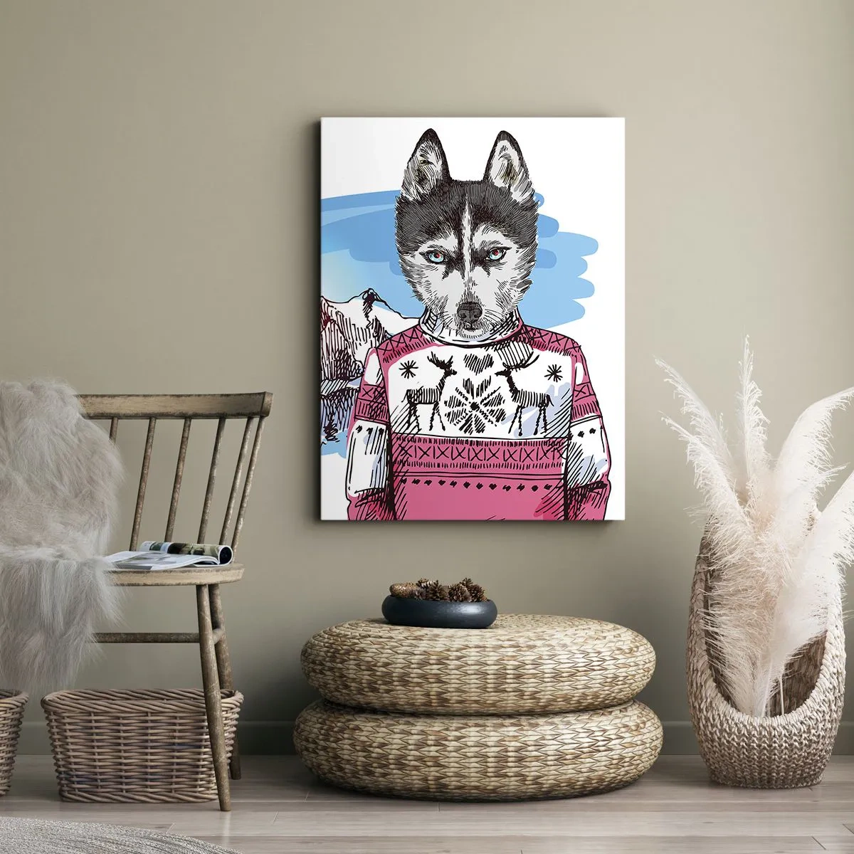 Obraz na plátně - Vlk v ovčím rounu - 50x70 cm