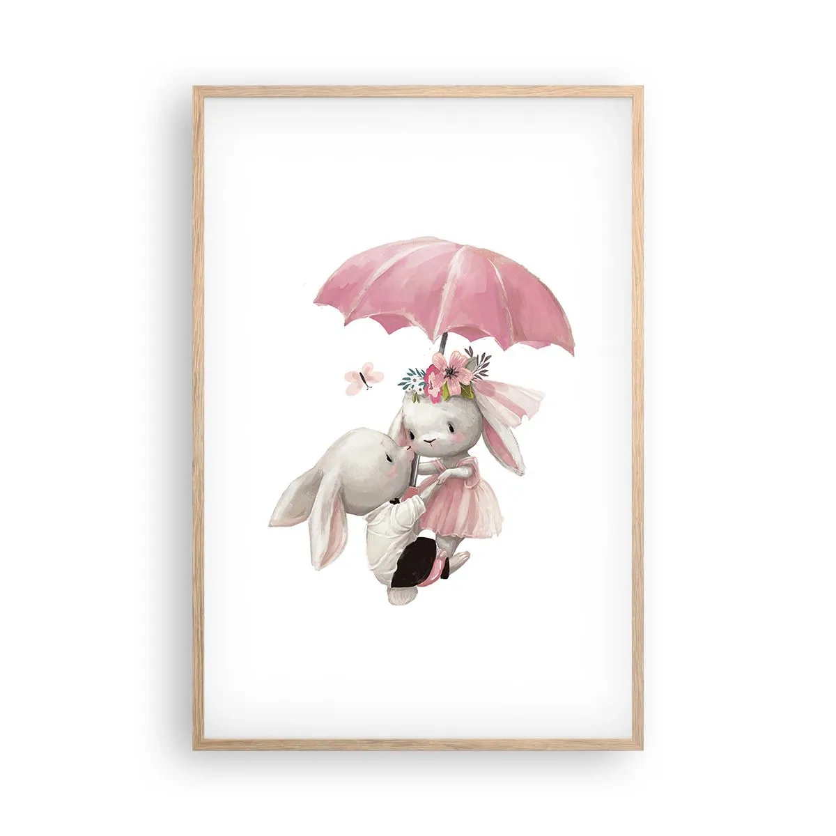 Plakát v rámu světlý dub - To je láska - 61x91 cm