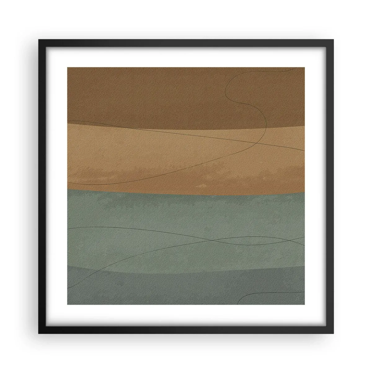 Plakát v černém rámu - Horizontální kompozice - 50x50 cm