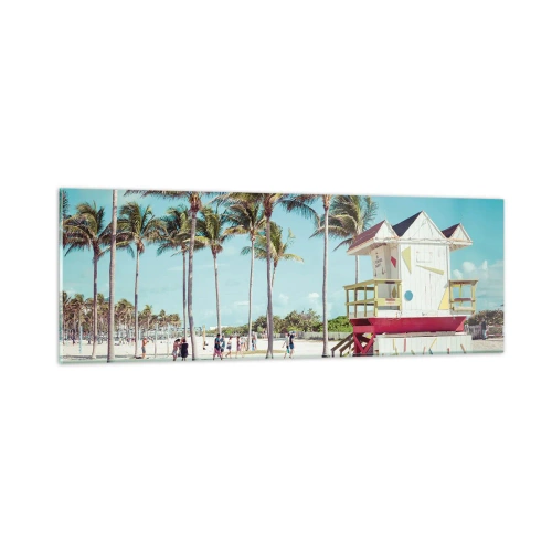 Obraz na skle - Čeká tě krásný den - 90x30 cm