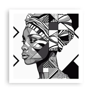 Plakát - Etnický portrét - 60x60 cm