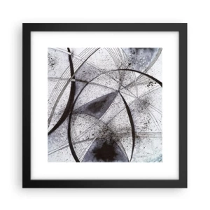 Plakát v černém rámu - Futuristická fantazie - 30x30 cm