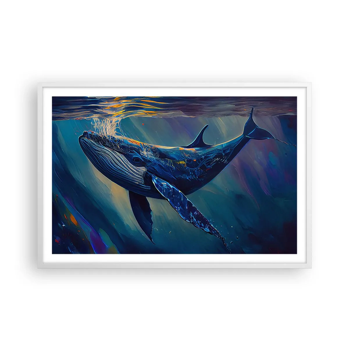 Plakát v bílém rámu - Vítej v mém světě - 91x61 cm