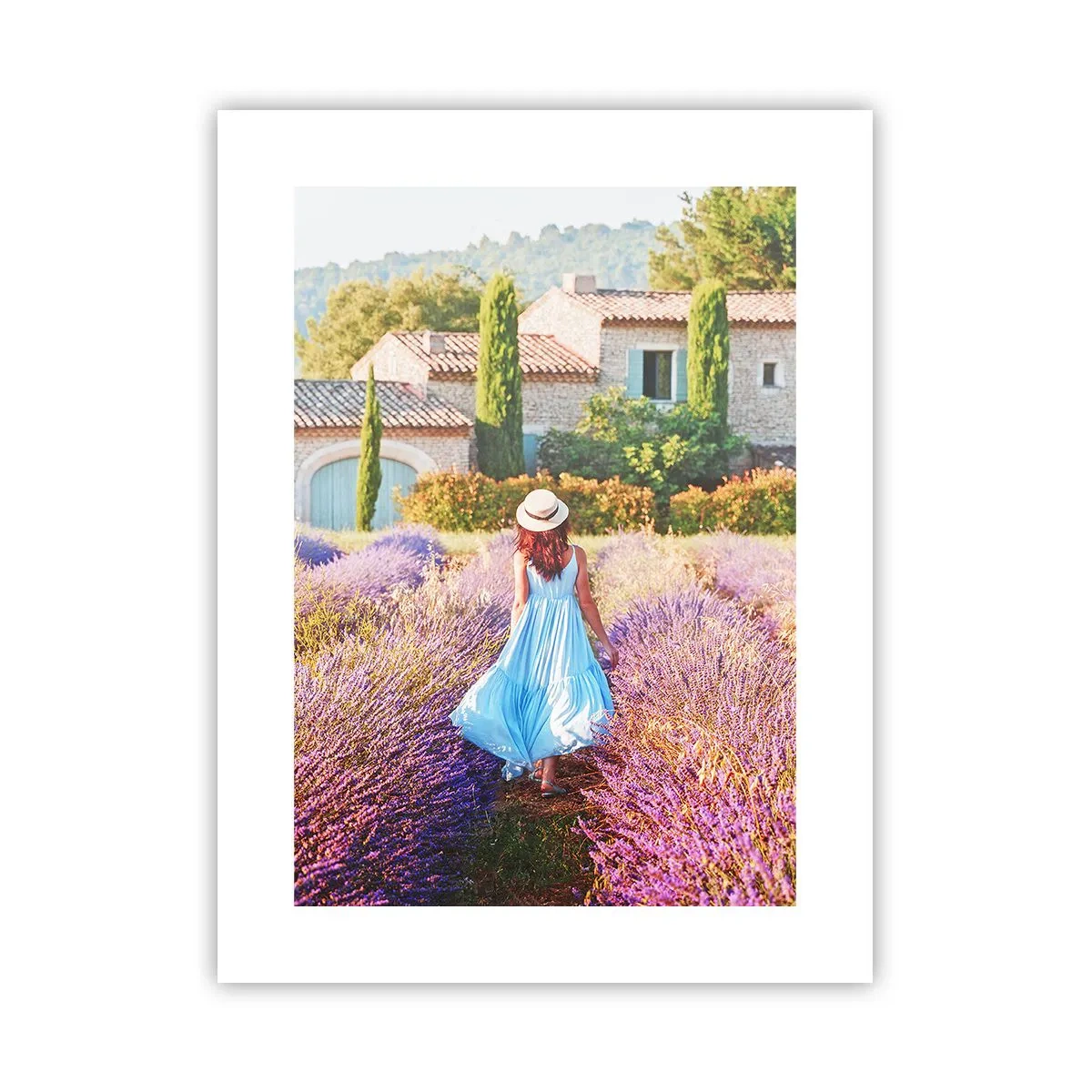Plakát - Levandulová dívka - 30x40 cm