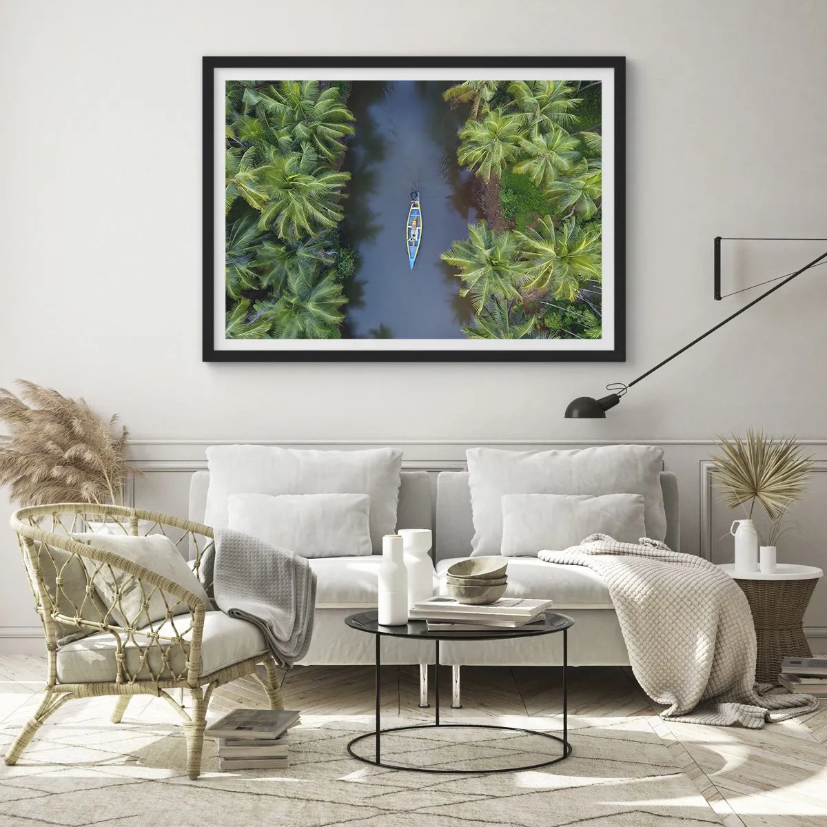 Plakát v černém rámu - Na tropické stezce - 91x61 cm