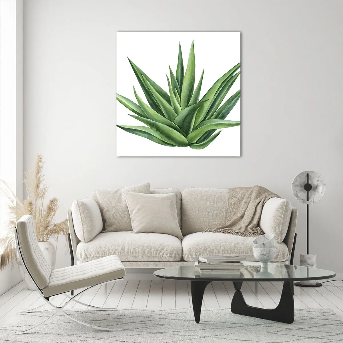 Obraz na skle - Zelená – síla – život - 40x40 cm