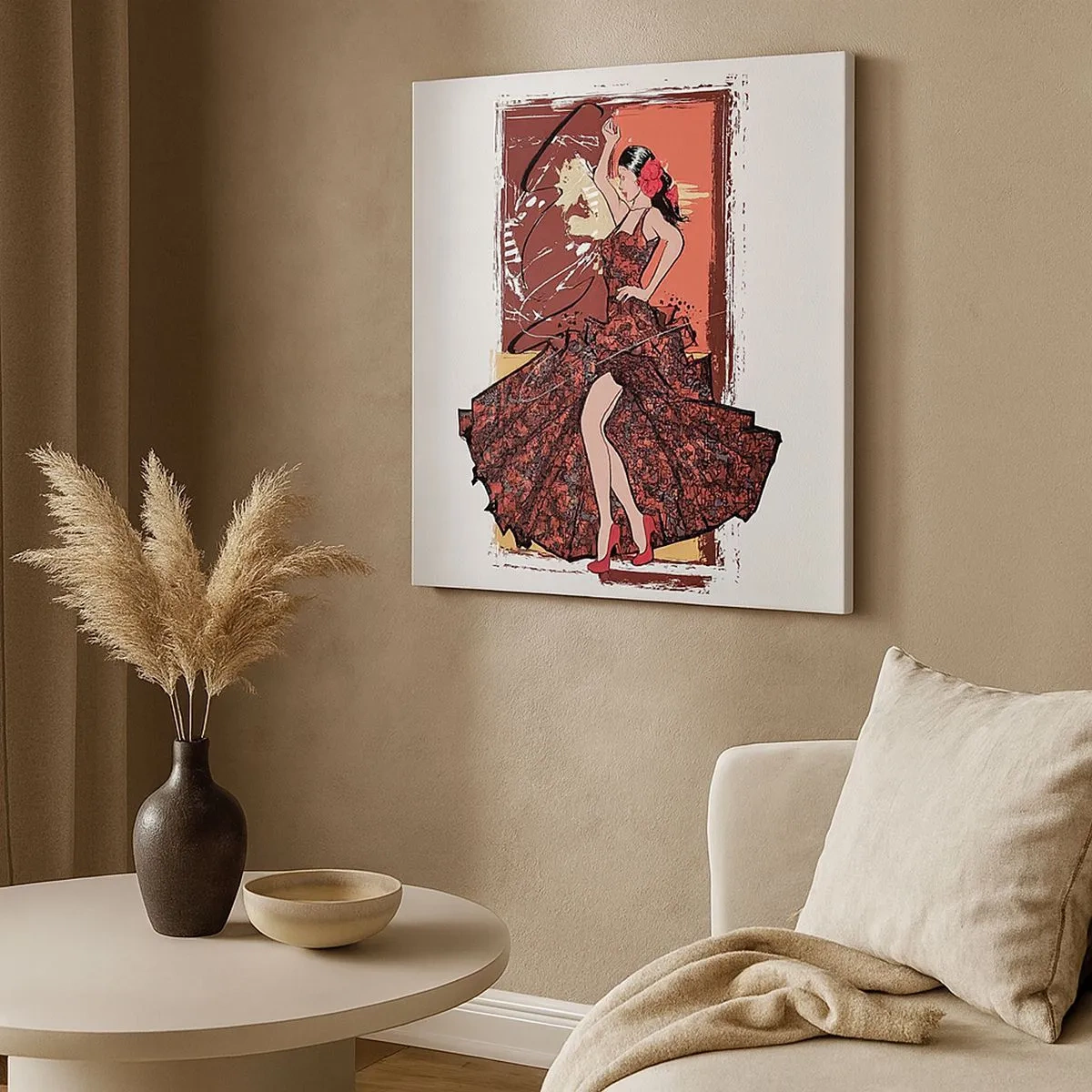 Obraz na plátně - V rytmu srdce - 30x30 cm