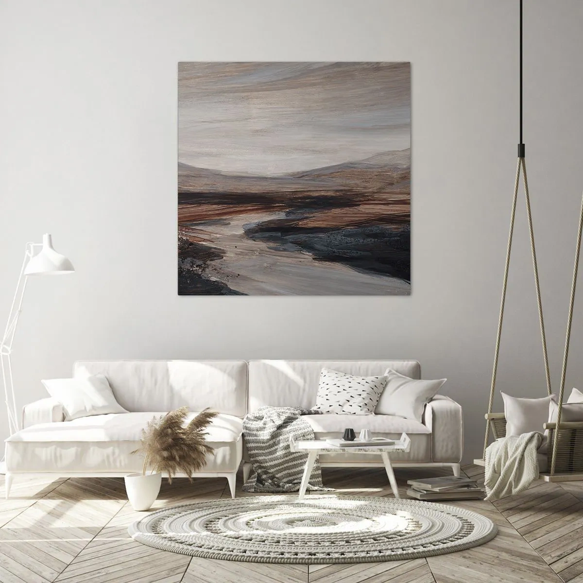 Obraz na plátně -  Klidné údolí - 70x70 cm