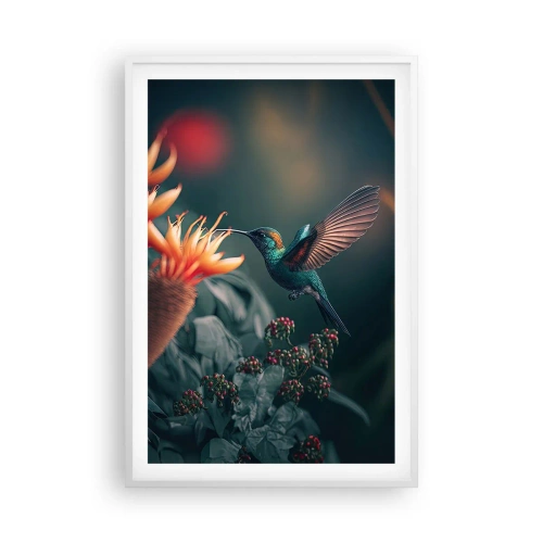 Plakát v bílém rámu - Skutečně pestrý život - 61x91 cm
