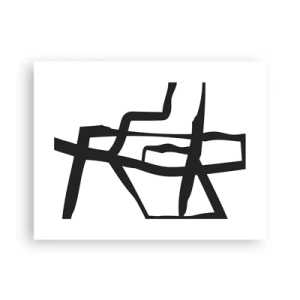 Plakát - Černobílá konstrukce - 40x30 cm