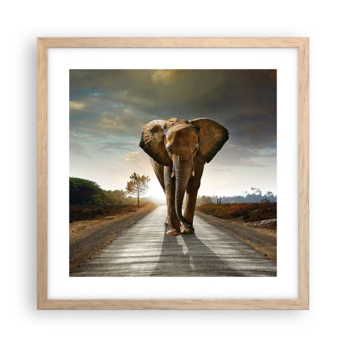 Plakát v rámu světlý dub - A vůbec ne ve skladu porcelánu - 40x40 cm